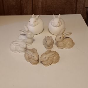 VINTAGE DEPT 56 AND OTAGIRI BUNNIES.